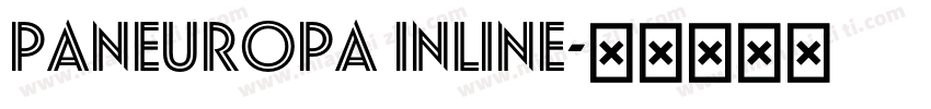 Paneuropa Inline字体转换